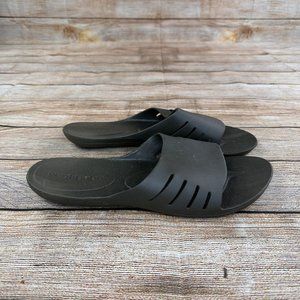 Yeah Baby Cloud 9 Black Spa Slippers Men Size XXL 11 / 12 Slip On Sandals NEW